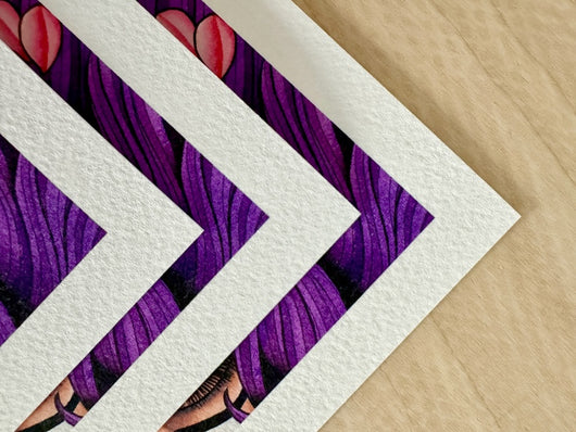 Textured fine art paper example image