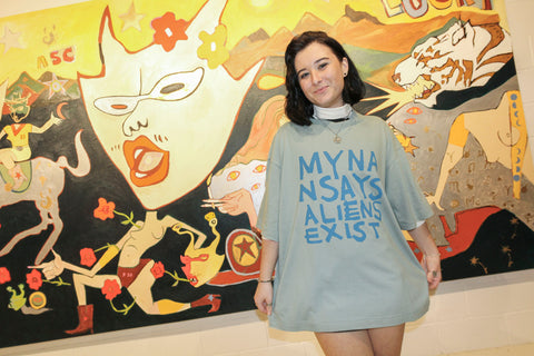MLAK / Summer and Storm Collab Tee - My Nan Says Aliens Exist