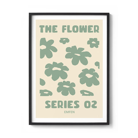 Flower Series 2 - Sage Green - We Sell Prints