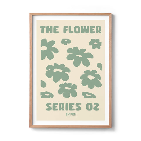 Flower Series 2 - Sage Green - We Sell Prints