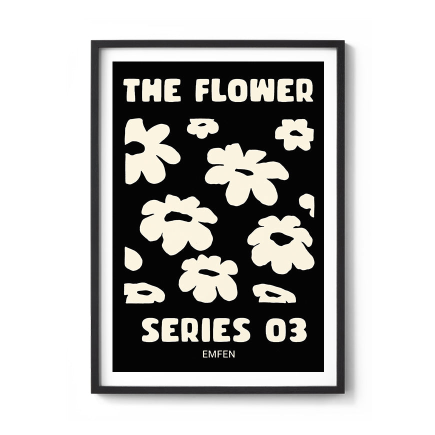 Flower Series 3 - Black Background – We Sell Prints