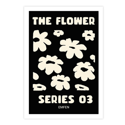 Flower Series 3 - Black Background - We Sell Prints