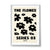 Flower Series 3 - Black - Cream Background - We Sell Prints