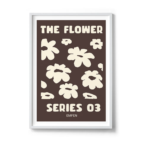 Flower Series 3 - Brown Background - We Sell Prints