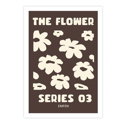 Flower Series 3 - Brown Background - We Sell Prints