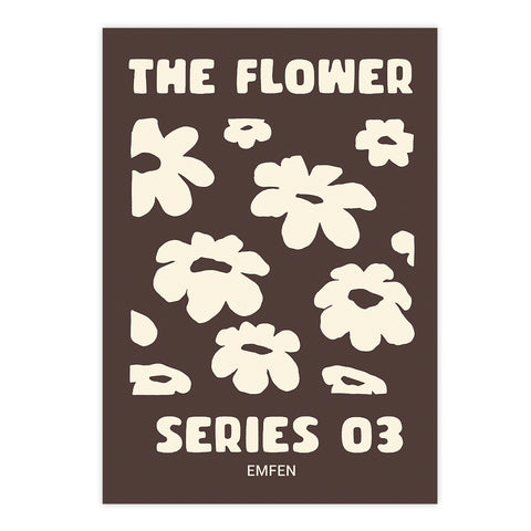 Flower Series 3 - Brown Background - We Sell Prints