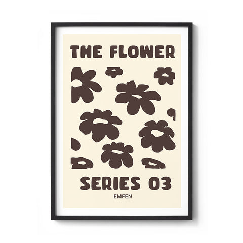 Flower Series 3 - Brown - We Sell Prints