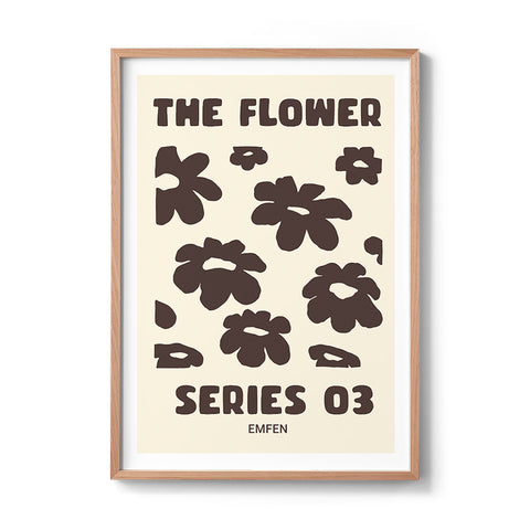 Flower Series 3 - Brown - We Sell Prints