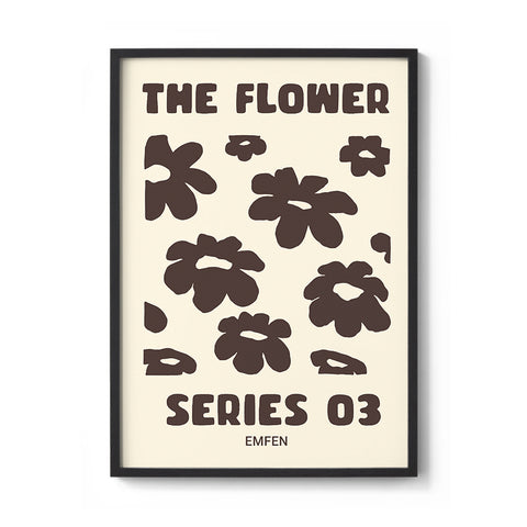 Flower Series 3 - Brown - We Sell Prints