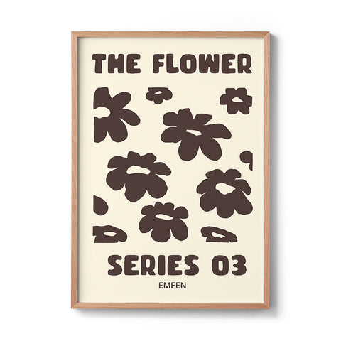 Flower Series 3 - Brown - We Sell Prints