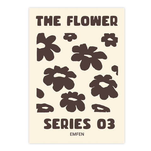 Flower Series 3 - Brown - We Sell Prints